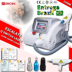 Brazilië Belastingvrije Q-Switch Nd Yag Laser Escalate 1064nm532nm1320Laser Tattoo Verwijdering Pigmentatie Verwijdering Picosecond Laser Machine