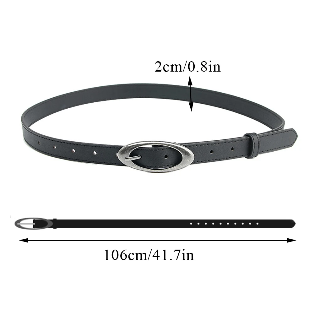 Harajuku Y2K Pu Leather Belt For Women Luxury Design Jeans Trouser Dress Waistband Fashion Vintage Y2K Accessories Waist Strap