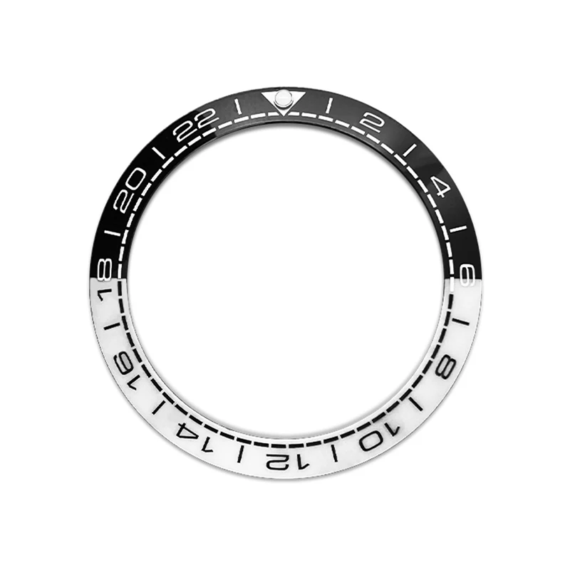 38mm Incline Ceramics Bezel Insert Ring Fits SKX007 SKX009 SRPD GMT SUB Seahorse Series Men Watch Case Ring Parts