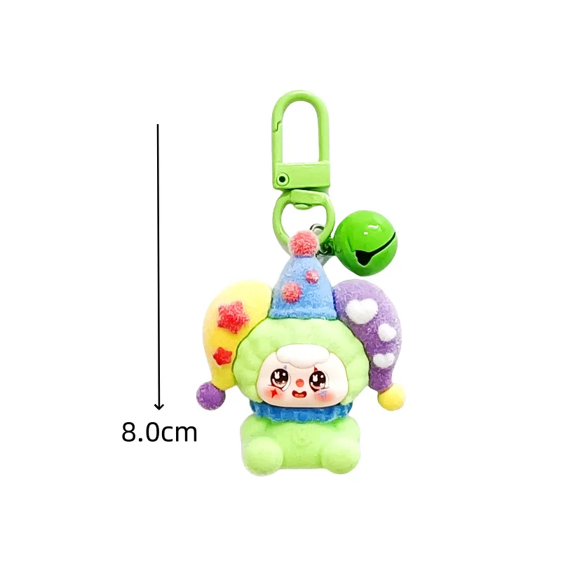 1PCCartoon لطيف تمثال سلسلة الهاتف المحمول، فتاة حقيبة قلادة، سلسلة مفاتيح السيارة