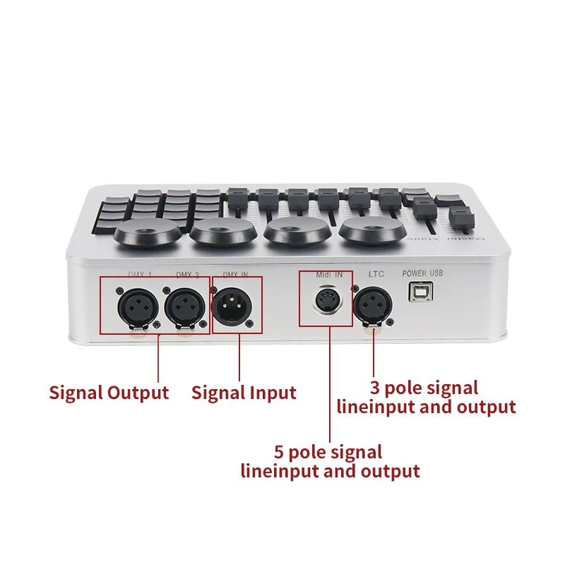 Stage MA Controller MINI Command Wing Dmx512 Console DJ Light Controller Lighting Mixer Board Panel uso per il programma di modifica