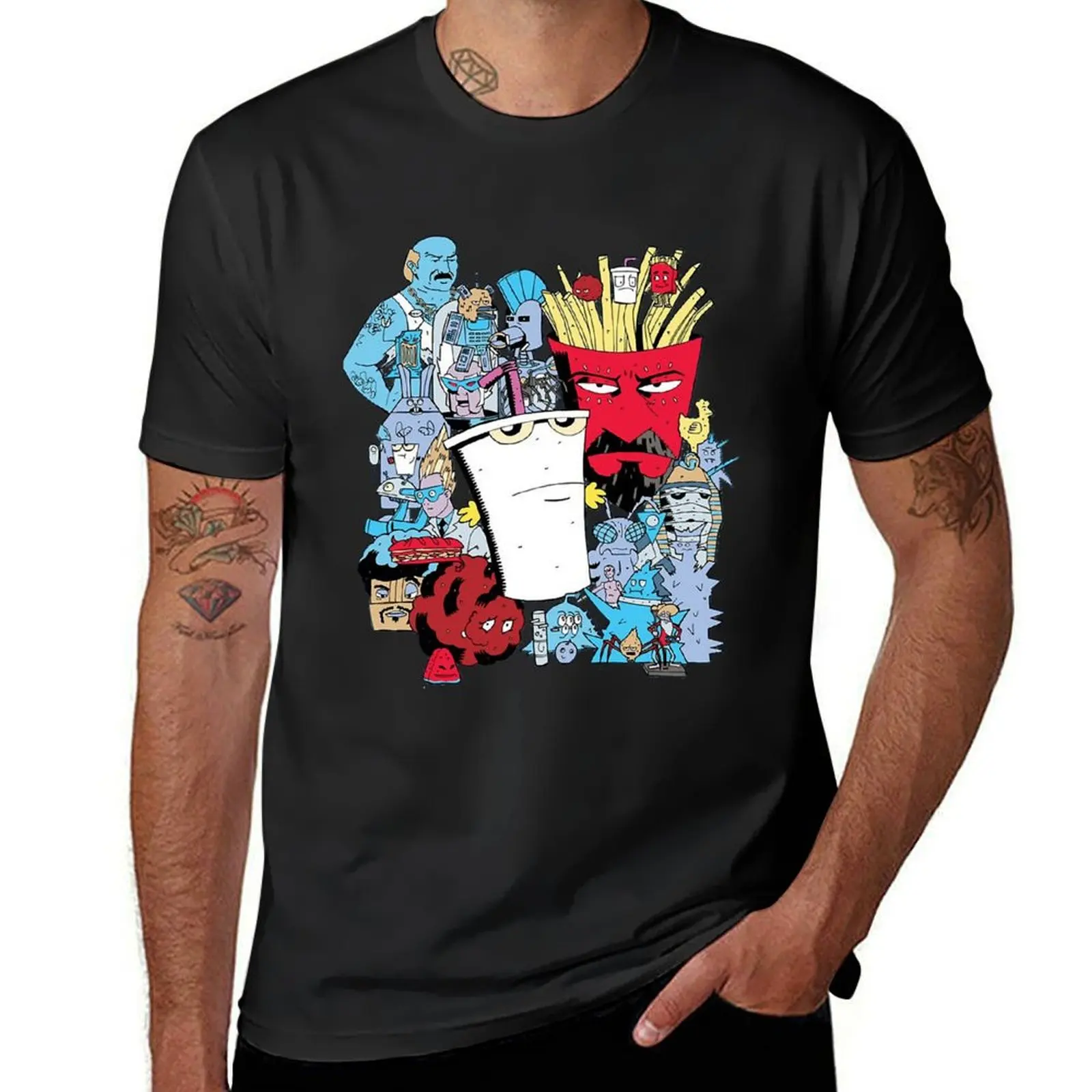 

Aqua Teen Hunger Force T-Shirt boys animal print football t shirt funny meme t-shirts Men's t-shirt