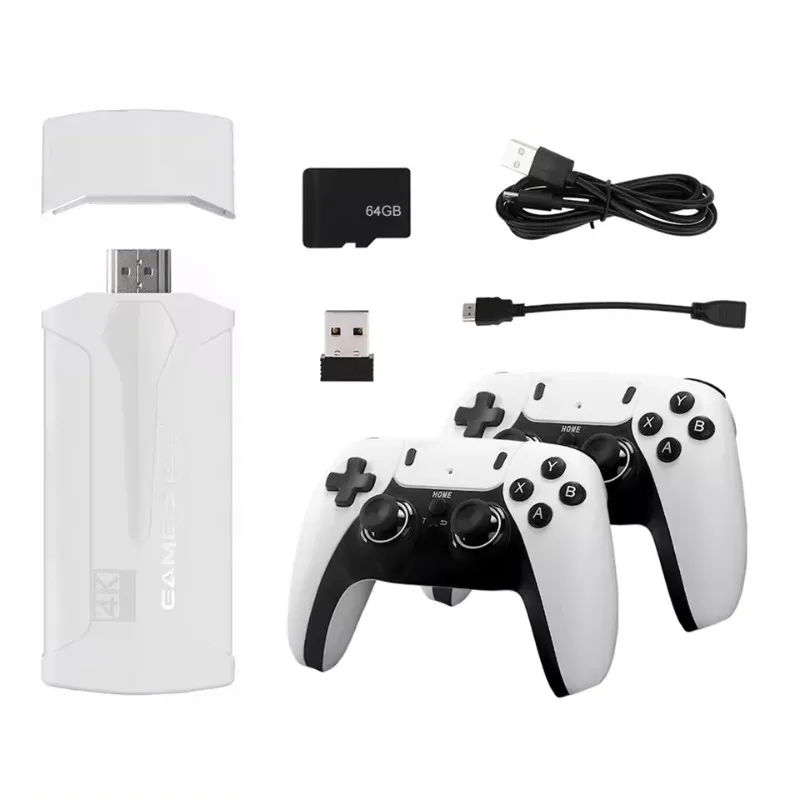 

Video Game Console 2.4G Double Wireless Controller Game Stick 4K 410000 Games 128GB Retro Games TV Boy Christmas Gift