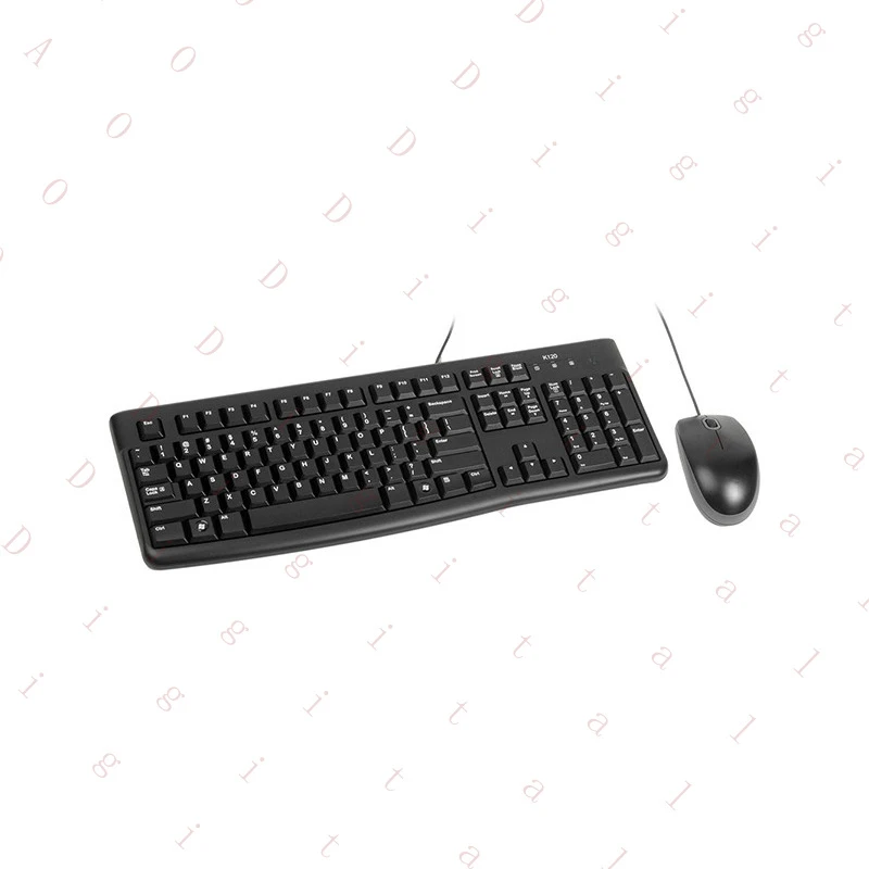 

GO- for Logitech 920-002565 MK120 Wired USB Keyboard and Mouse, Black