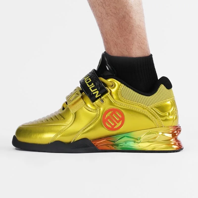 Original Brand Weight Lifting Sneakers Unisex Gold Silver Squat Shoes Couples Good Quality Gym Training Shoe Indoor Sport Shoes