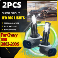 2PCS 90W LED Fog Lamps H27 881 Auto Front Fog Lights 20000LM Plug And Play 3570 CSP Chips 12V For Chevy SSR 2003 2004 2005 2006