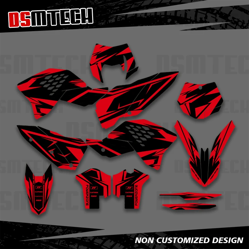 

DSMTECH For KTM SX SXF 2007 2008 2009 2010 EXC EXCF 125 250 300 450 2008 2009 2010 2011 Graphics Decals Stickers Motorcycle 005