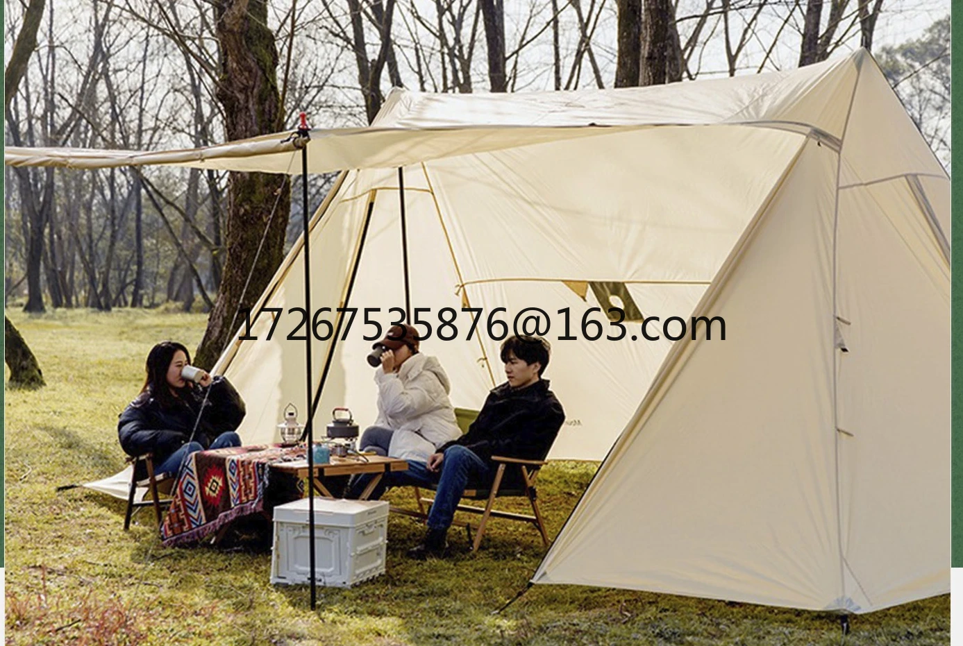 

Yungeta canopy tent outdoor large camping rain protection sun protection shading team building shelter ventilation