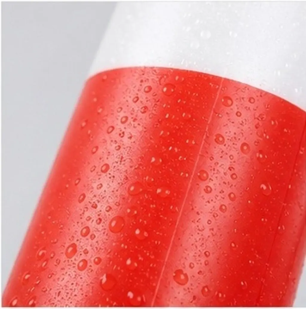 1Set Stable Plastic Warning Post Red White Fillable Base Traffic Safety Barrier Delineator for Construction Zones Temporary
