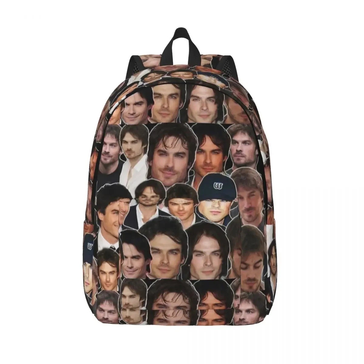 The Vampire Diaries Backpack for Men Women Caual High School Business Daypack Damon Salvatore Ian Somerhalder Canvas Bags