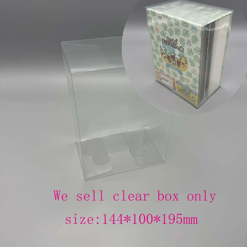 20PCS Transparent Box Protector For Animal Crossing: New Horizons OST Collect Boxes TEP Storage Game Shell Clear Display Case