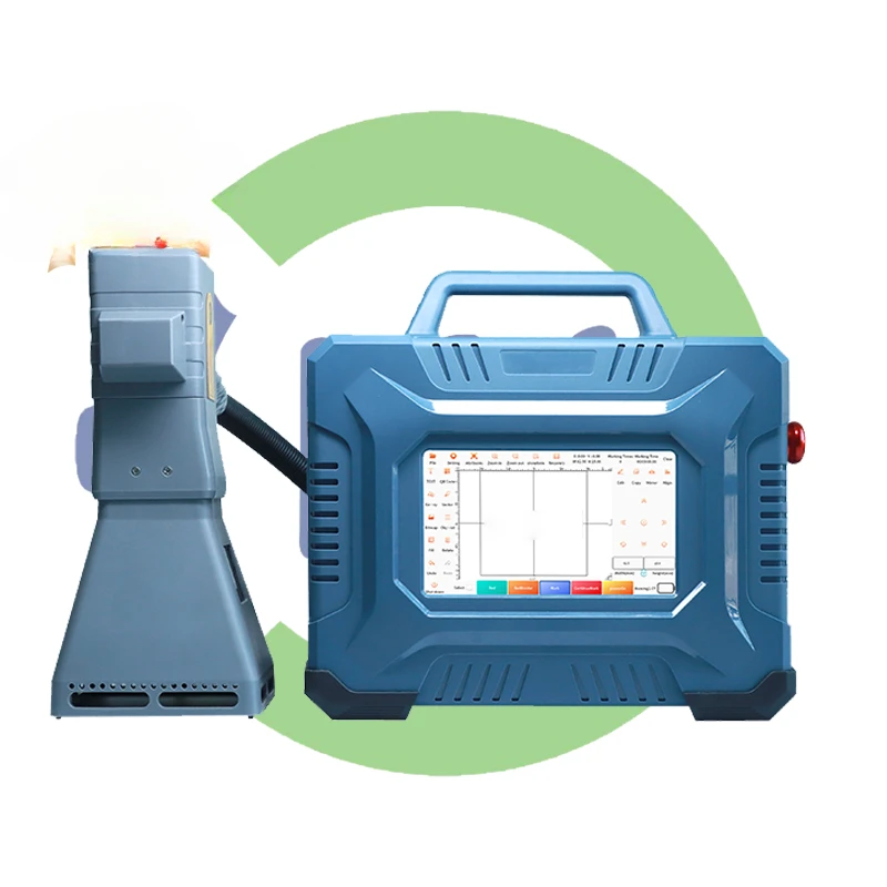 The CNC LY portable la ser marking machine is used to mark complex patterns