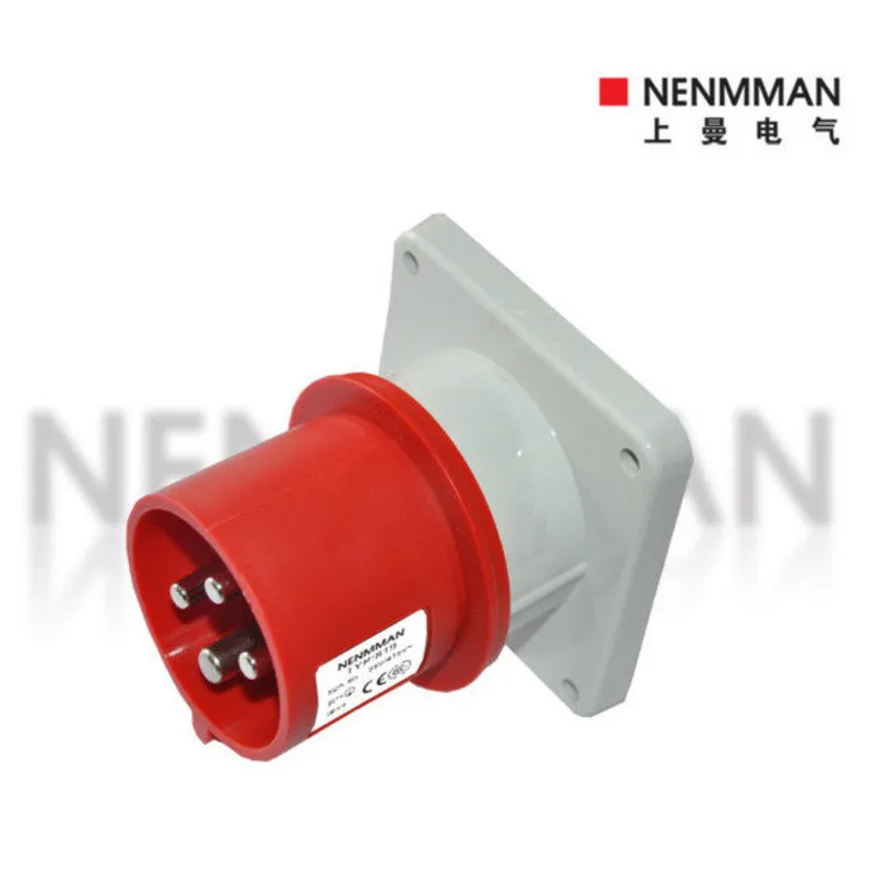TYP-819 Upman Waterproof Industrial Additional Device Plug Current 32A, Model  Four Core Protection Level 44