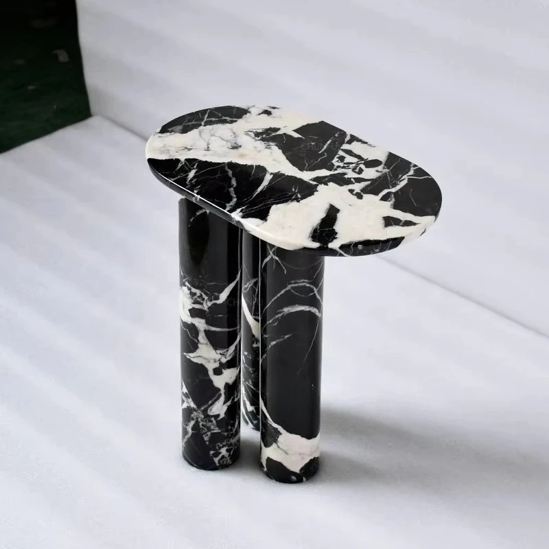 

Modern luxury hotel living room furniture limestone coffee table living room natural marble side table