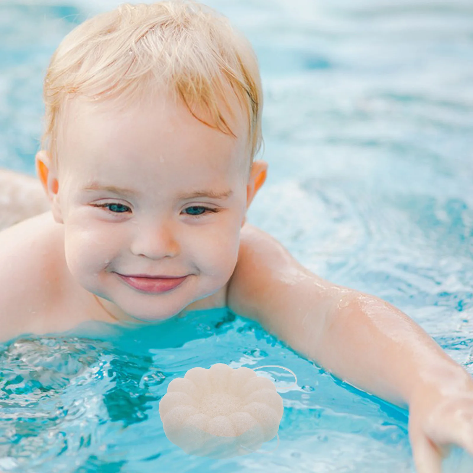 

Pumpkin Shape Baby Bath Sponge for Kids Cartoon Bath Scrubber Body Cleaning Exfoliating Shower Tool Wear-Resistant