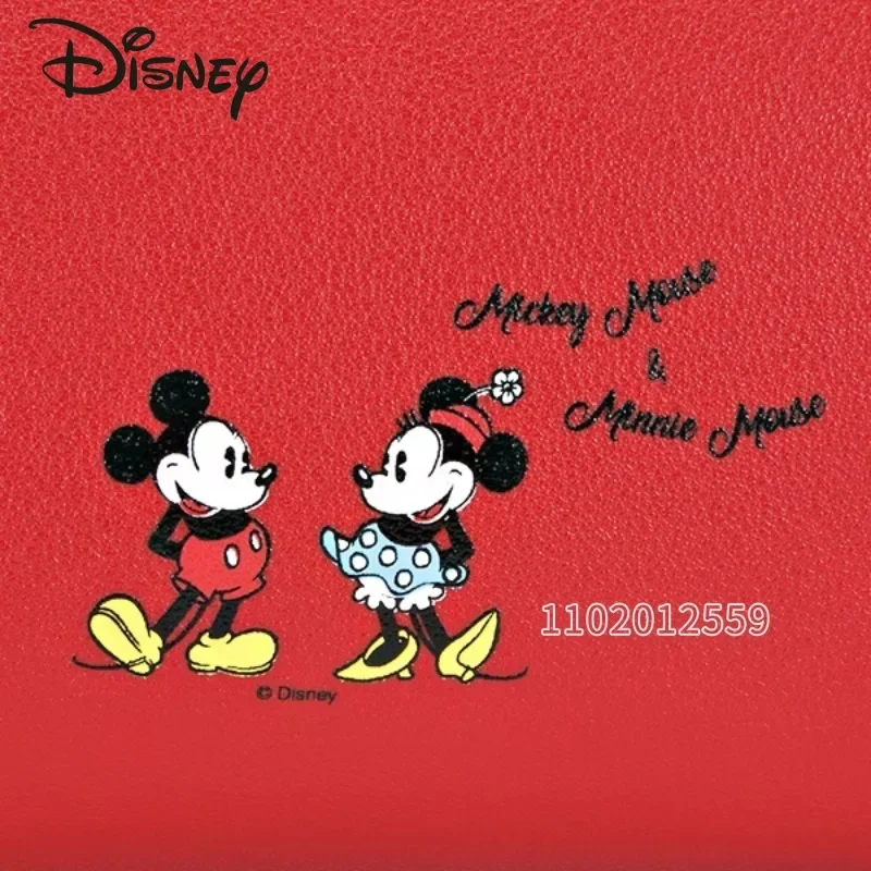 Disney Mickey Original New Cosmetic Bag Luxury Brand Women's Cosmetic Bag Cartoon 3D Storage Bag High Quality and Large Capacity