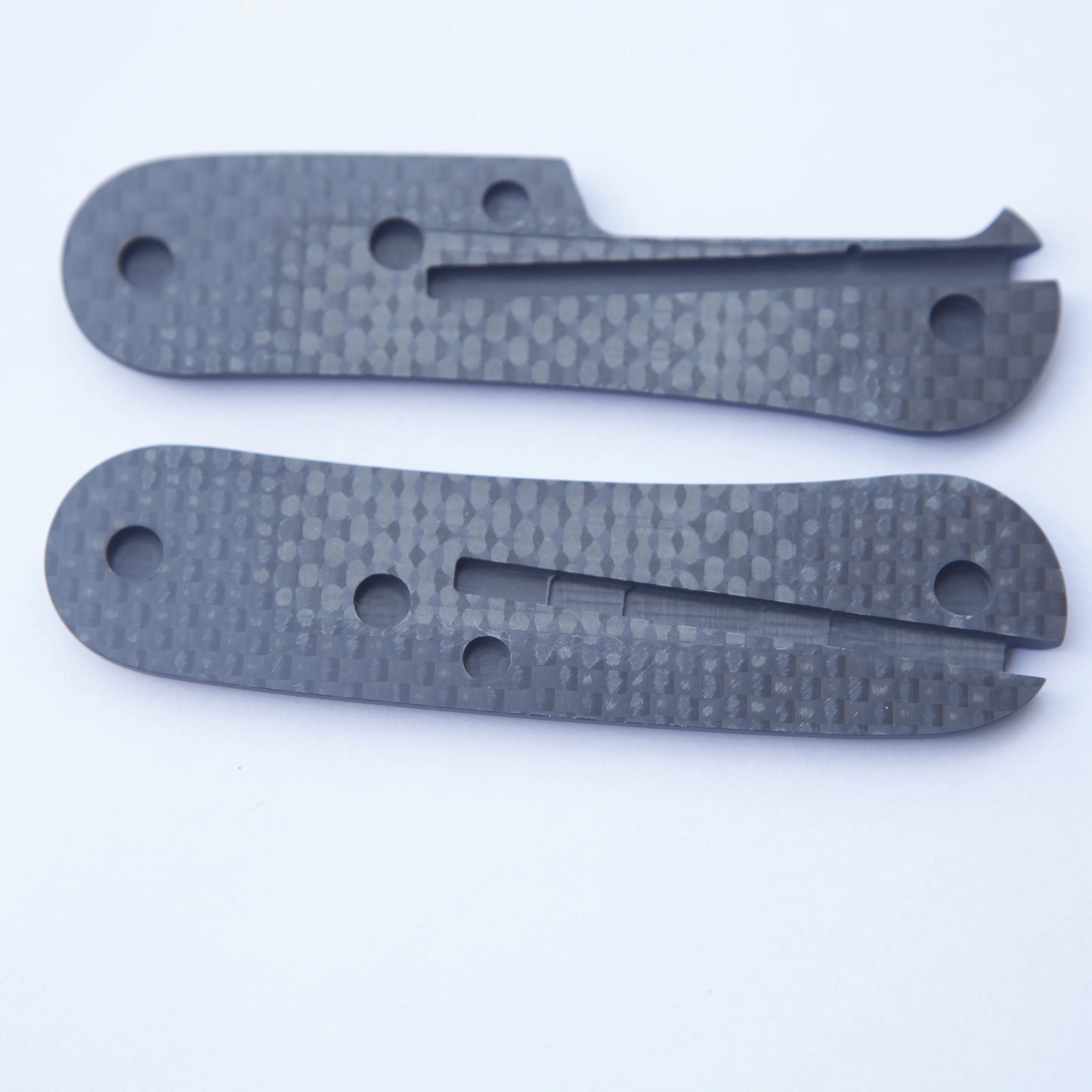3K Carbon Fiber Handle  Scales for 85MM Victorinox Swiss Army Knives with Toothpick Tweezers slot