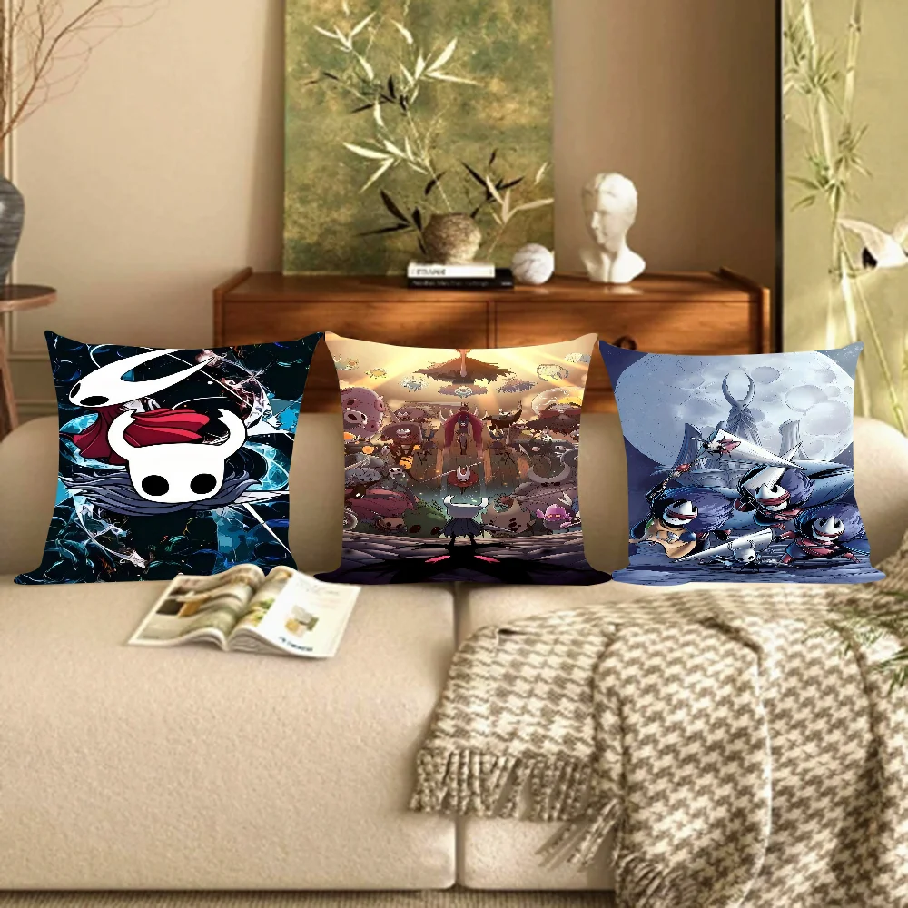 Anime Hollow Knight Pillow Gift Home Office Decoration Bedroom Sofa Car Cushion Cover Case 45x45