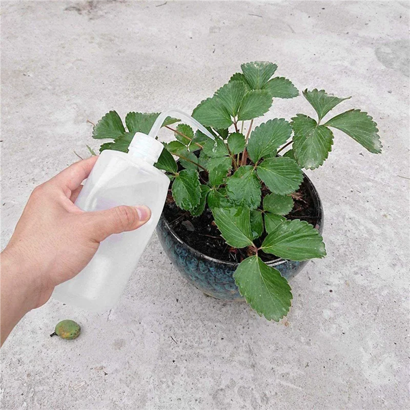 AB33-6Pcs Irrigation Bottle 500Ml 17Oz Indoor Plant Watering Can Water Squirt Bottle Plastic Rinse Bottle For Wash Tattoo