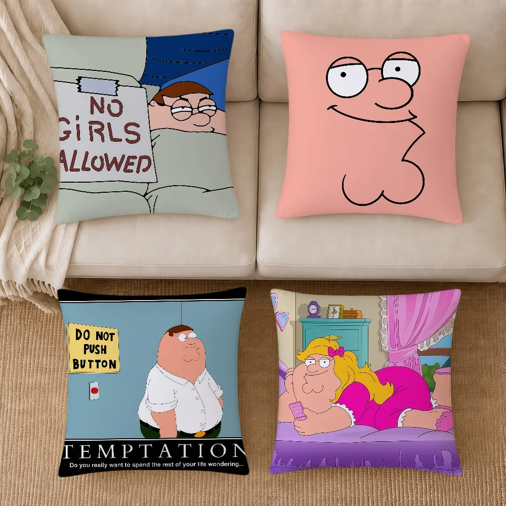 Cushion Cover Soft G-griffin Pillowcase Double Sided Sofa Home Living Cartoon Room P-peter Decor Fun Bed Hogar Pillowcover Gift