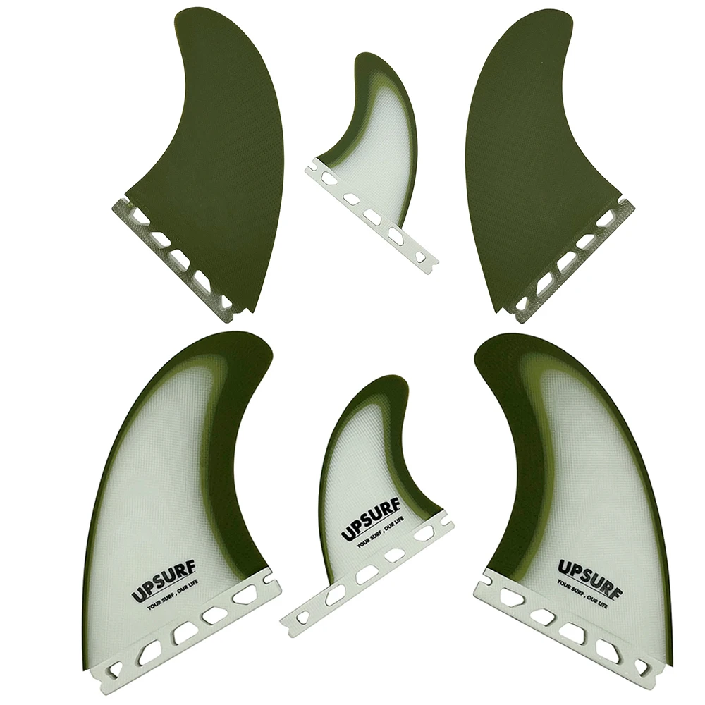 Quilhas T1 Tri Fins UPSURF FUTURE 3 FINS Propulsor Aletas de tabla de surf de fibra de vidrio para accesorios Sup Aletas de surf Aleta de pestañas individuales