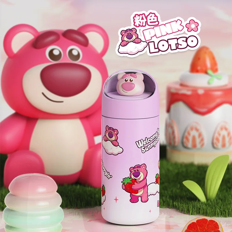 New Strawberry Bear Kemeng Insulated Cup 316 Creative Children'S Water Cup Student Cute Cartoon Cup Gift For Kids Kawaii Cup Gif