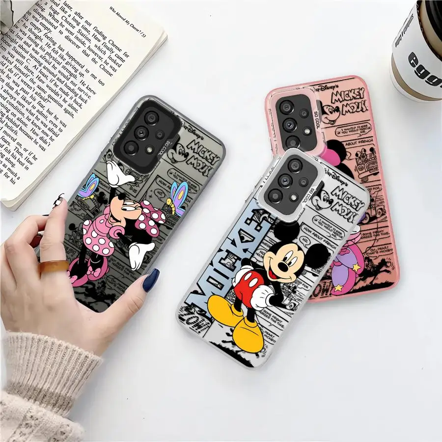 

Phone Case for Samsung Galaxy A72 A51 A56 A73 A55 A53 A54 A35 A52 A71 A26 A36 Soft Shell Disney Cute Mickey