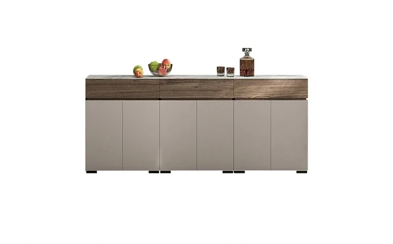 

A Italian style sofa back cabinet modern simple slate sideboard living room entrance cabinet integrated against the wall