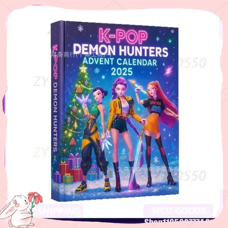 متوفر في المخزون Kpop عيد الميلاد شيطان الصيد 24 قطعة تقويم القدوم مفاجأة صندوق أعمى K البوب الدمى صناديق الهالوين الشكل الهدايا الاطفال اللعب #6