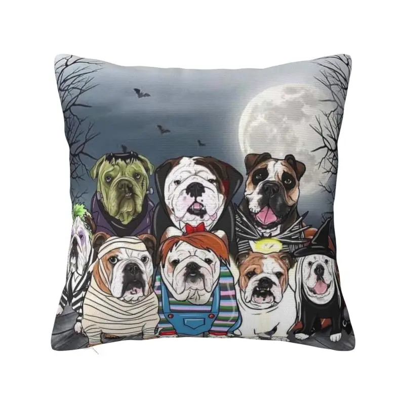 Custom French Bulldog Square Pillow Case Home Decor Cushions Throw Pillow for Car Double-sided Printing