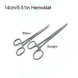 High Quality 14cm/16cm Hemostat Mosquito Locking Clamp Forceps Straight Curved Surgical Dental Implants