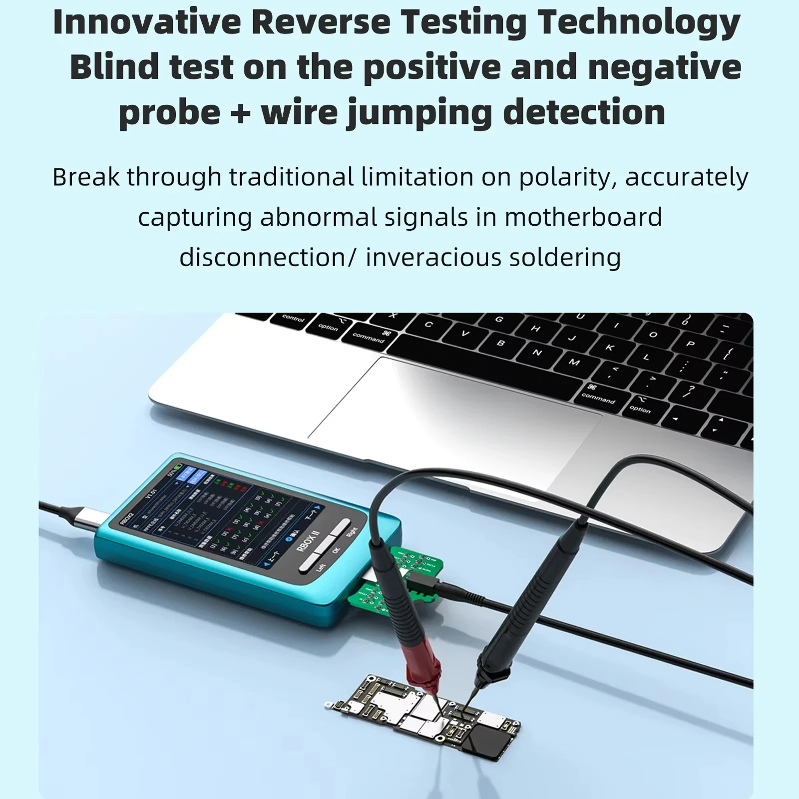 JC JCID RBOX II محلل الحافلة آيفون أندرويد تحديد المواقع السريعة اللوحة الأم إشارة كشف الأخطاء الجزئية أداة إصلاح