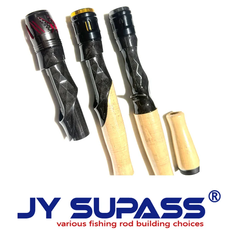 JY SUPASS bms-bmc custom fishing rod carbon Reel Seat handle set DIY Accessories Set for fishing rod custom reelseat carbon view 3