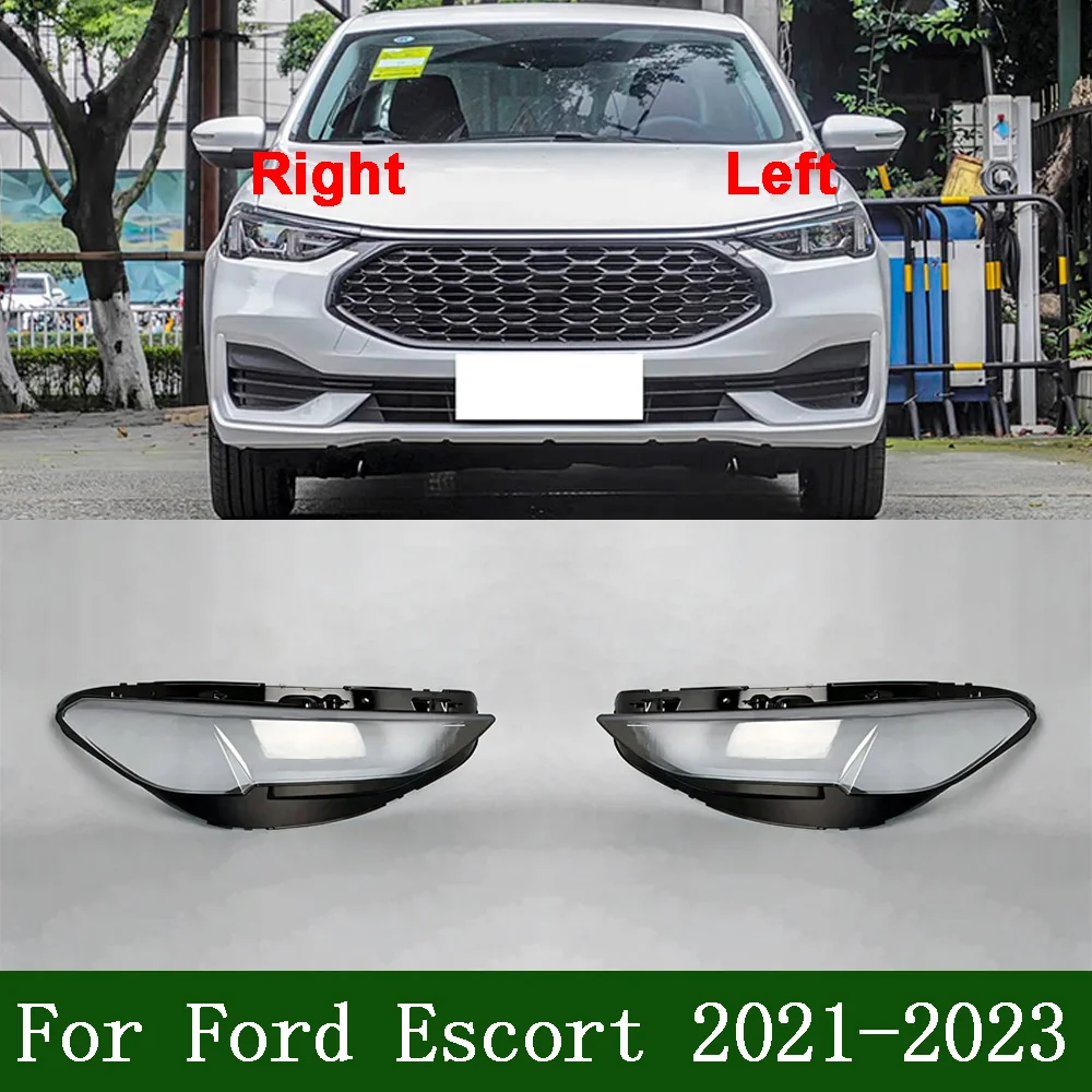 

Headlamp Cover Headlight Transparent Lens For Ford Escort 2021 2022 2023 Lamp Shell Masks Plexiglass Replace Original Lampshade