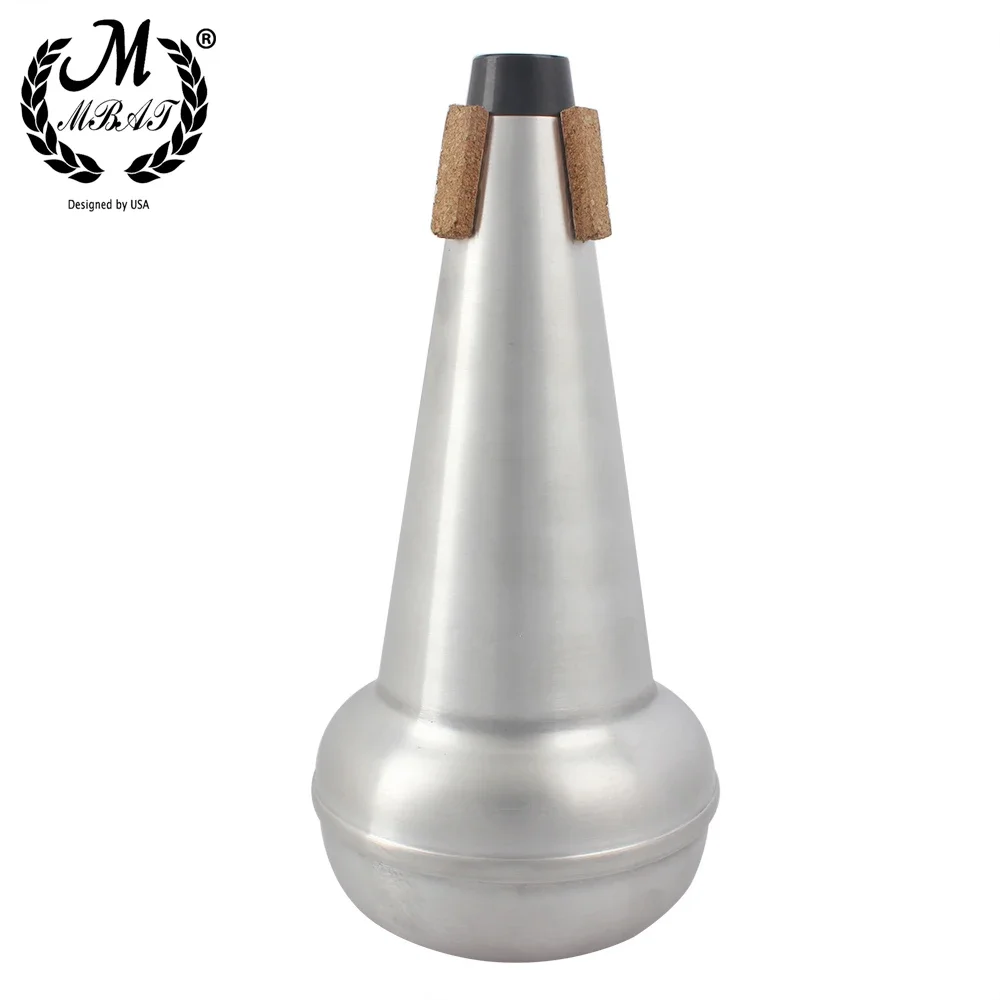 M MBAT الترومبون أنبوب مستقيم كتم الألومنيوم كاتم الصوت تينور الترومبون ممارسة كاتم الصوت كتم النحاس أجزاء الأدوات الملحقات #1