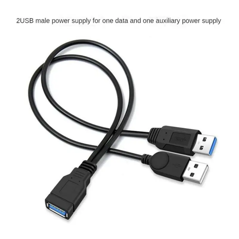2,0 ein Stecker auf USB-Buchse 2 Doppel-Dual-Netzteil USB-Buchse Splitter-Verlängerung kabel Hub-Ladung für Drucker