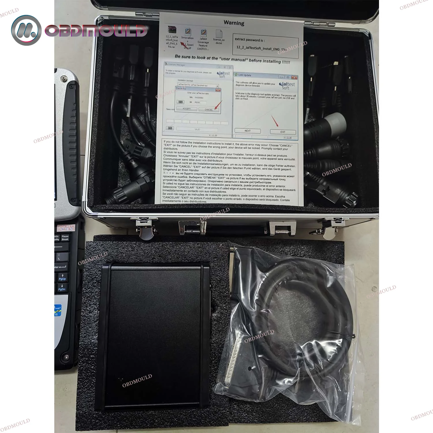 Heavy Dut=y Truck Jaltest Link Diagnostic Tool Jatest Exzavator Universal Truck Excavator Diagnostic Kit