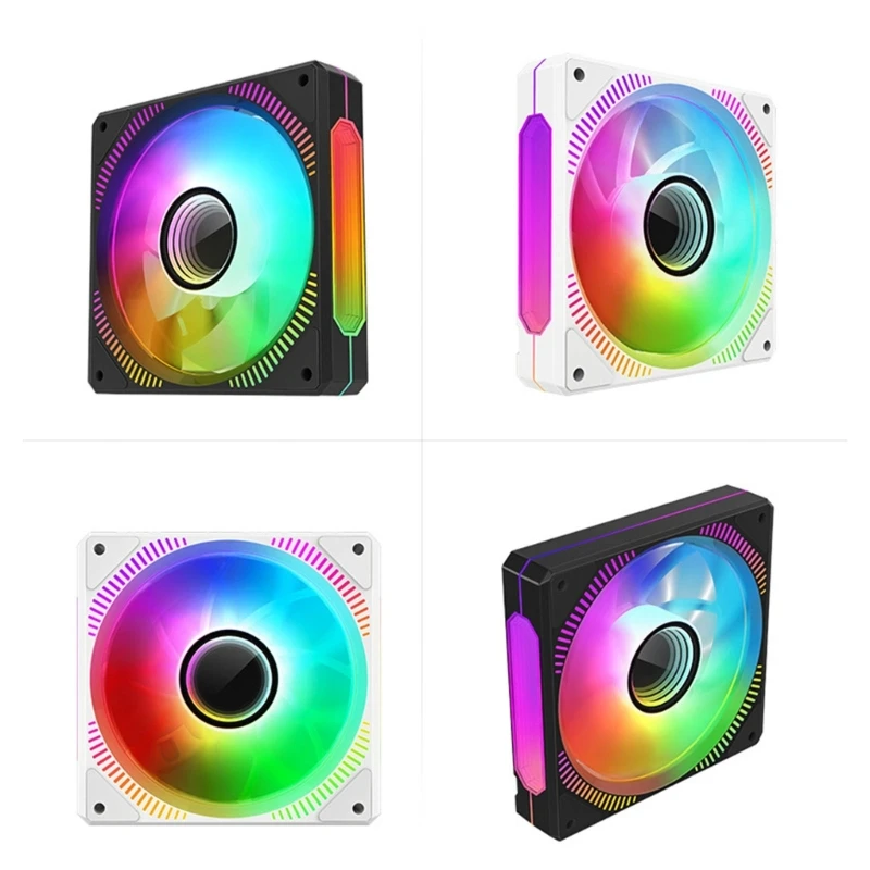 

120mm Fan ARGB Cooling Ventilador 4PIN Rainbow Computer Case Chassis Fan 5V Dropship