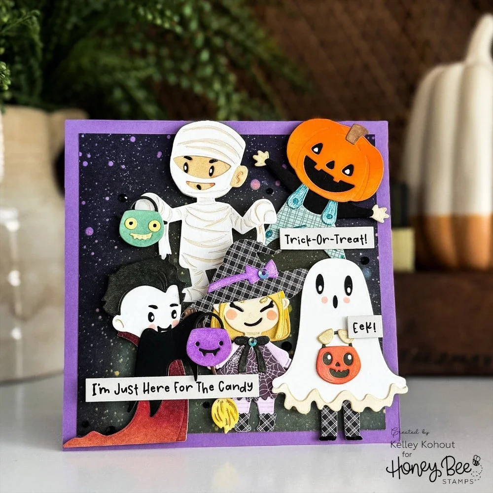 Halloween Bag Ghost Pumpkin Metal Cutting Dies Clear Stamps Stencil Hot Foil For DIY Decorating Scrapbook Paper Card Album