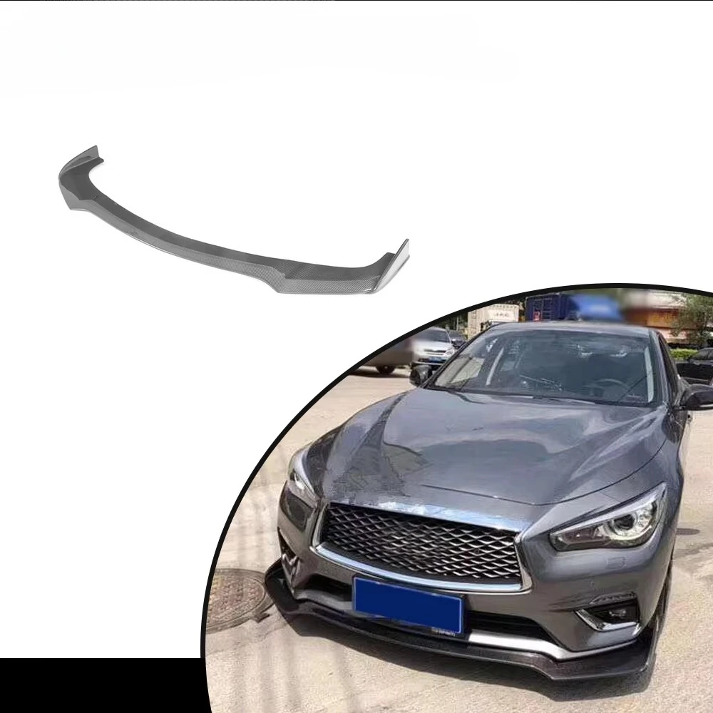 

Carbon Fiber Car Front Bumper Spoiler Lip for 2018 Q50 Base Standardcustom