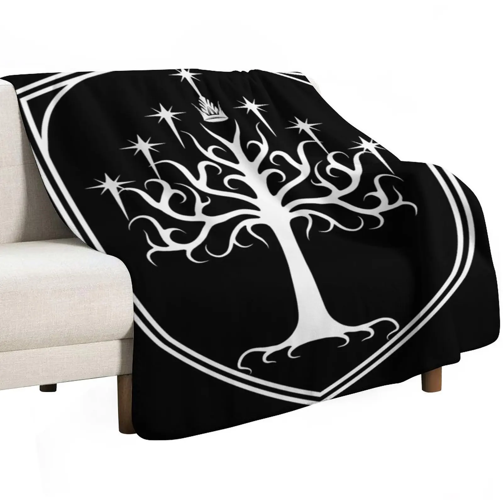 Sigil of Gondor Throw Blanket Shaggy Giant Sofa Thermal Designers Bed Fashionable Hairys Blankets