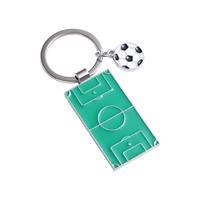 Metal Football Field Soccer Key Chain Creative Cute Playground Pendent Key Chain High Quality Fashion Sports Souvenir Keyring