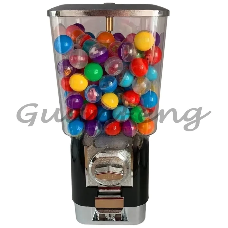 Commercial Gumball & Bouncy Ball Vending Machine with Coin Box, Model GV18F Candy Dispenser for Store Front