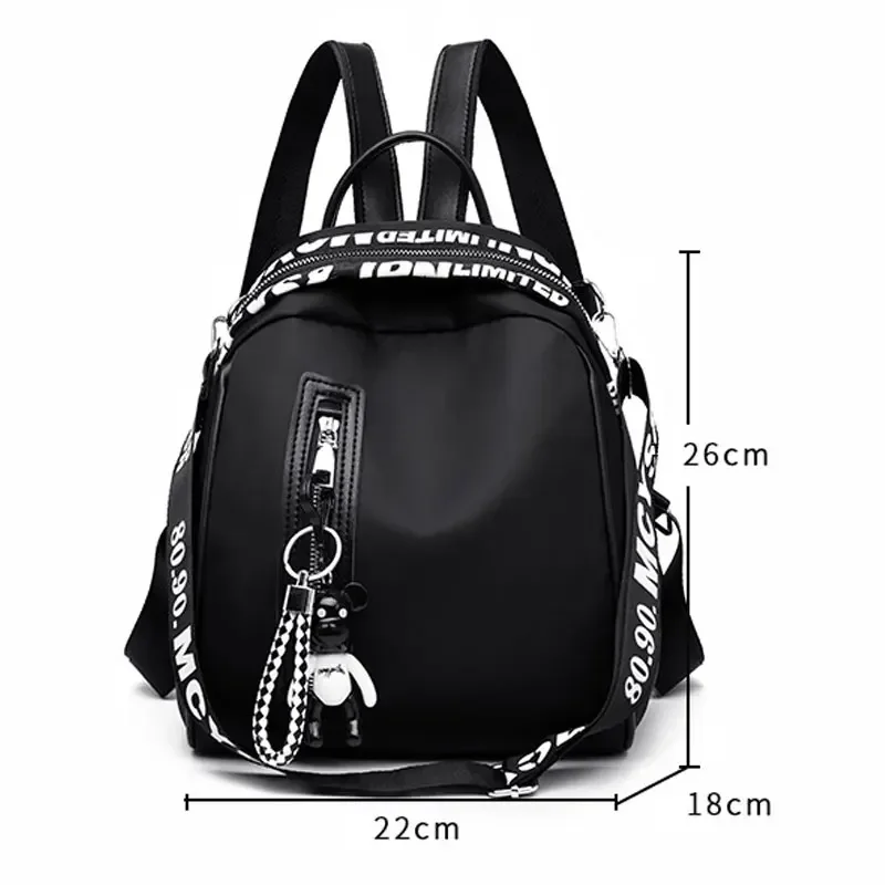 2022 NEW  Women's Fashion Backpack Solid Color Oxford Cloth College Wind School Bag Travel Trend Shoulder Bag Cute Backpack