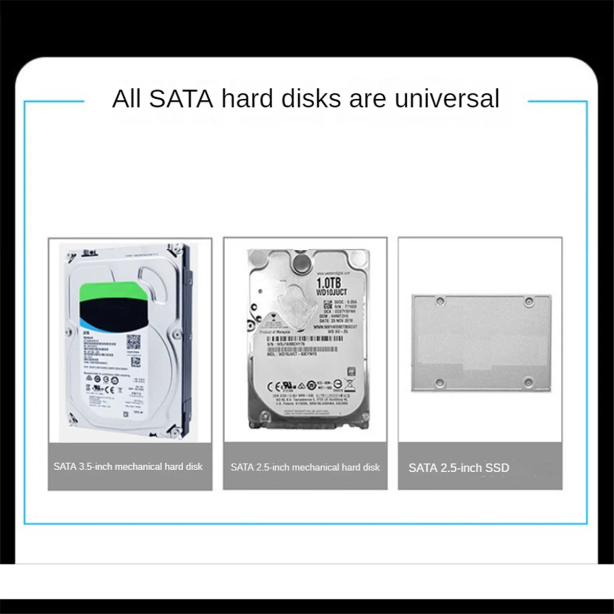 

Внешний жесткий диск с переходником SATA-USB 3,5, 2,5 дюйма