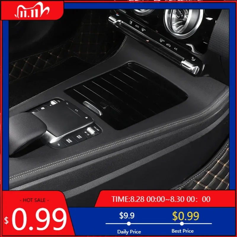 

Внутренние наклейки на центральную панель автомобиля, декоративная панель, задний воздуховыпускной панель для Mercedes Benz 2020 2021 2022 2023 2024, A Class C