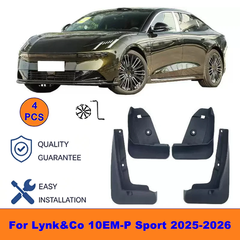 

4Pcs Mud Flaps For Lynk&Co 10EM-P Sport 2025-2026 -Splash Guards Front&Rear Wheel Fender Mudguards Car Exterior Protection Parts