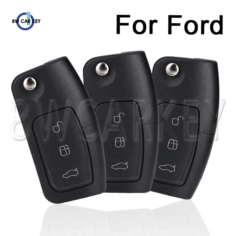 

Folding Remote Key Shell Cover For Ford Focus Fiesta C-Max K-Uncut Flip Replacement Smart Control Car Key Case Cover 3 Buttons