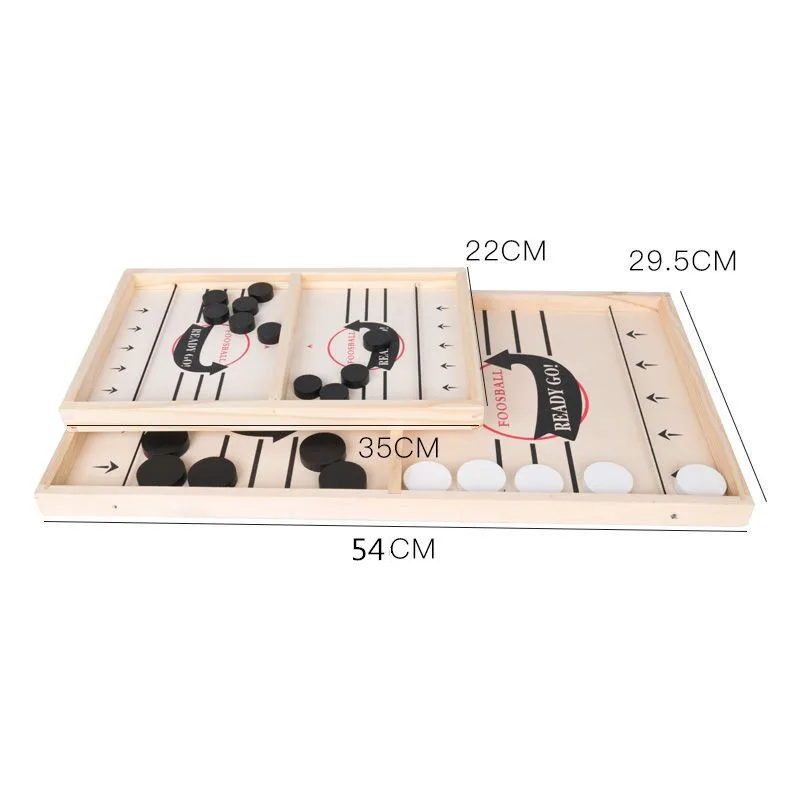 Wooden bouncing chess parent-child interactive chess bumping chess bounce like a ball desktop ice hockey spot Amazon ejection