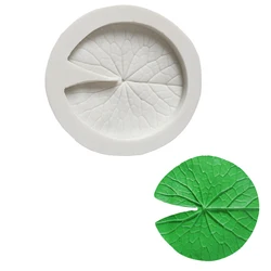 Large Lotus Leaf Silicone Mold Fudge Cake Decoration Texture Dessert Chocolate Baking Sugar Clay Craft Kitchen Tools Summer Form